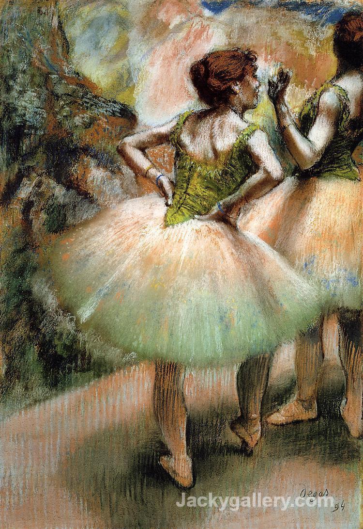 Dancers, Pink and Green by Edgar Degas paintings reproduction